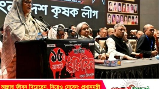 আল্লাহ জীবন দিয়েছেন, নিয়েও নেবেন: প্রধানমন্ত্রী