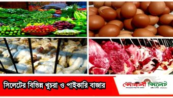 সিলেটের বিভিন্ন খুচরা ও পাইকারী বাজার গুড়ে দেখে জানা গেলো জিনিস পত্রের দাম