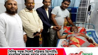 দৈনিক সবুজ সিলেট পত্রিকার রিপোর্টার, সাংবাদিক বদরুর রহমান বাবর অসুস্থ