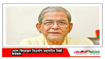 দেশে ফিরেছেন বিএনপি মহাসচিব মির্জা ফখরুল ইসলাম আলমগীর